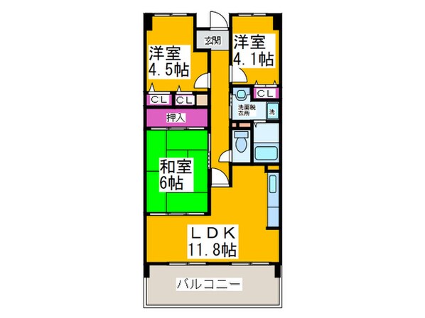 パストラル和泉の物件間取画像